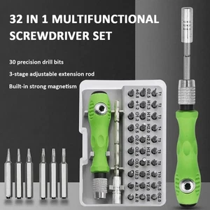 32 In 1 Small Screwdriver Bit Set Precision Magnetic Portable Repair Tool Kit - Picture 1 of 11