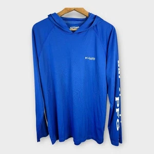 Felpa con cappuccio Columbia uomo taglia small PFG terminale attacco manica lunga 1646811 - Foto 1 di 10