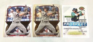 Christian Knapczyk Lot 2023 Bowman 1st & 2024 Prospects Guardians (3 Cards) - Picture 1 of 2