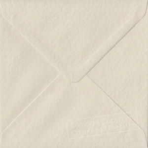 Ivory Hammer S6 - 130 mm x 130 mm 100gsm Gummed Small Square Colour Envelopes - Picture 1 of 1