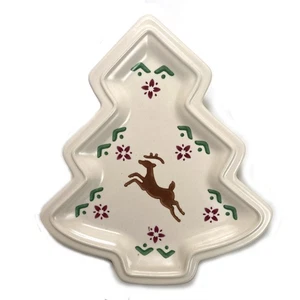 Pfaltgraff nordischer Teller in Weihnachtsbaumform mit Rentier 10,25 x 9 cm - Bild 1 von 2