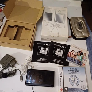 Consola Nintendo DSL Ds lite negra con manuales, cargador auriculares edicion... - Imagen 1 de 20