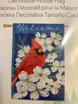 Bandera de casa Spring Dogwood Cardinal aplique Foto 1 de 2