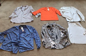 BRAND NEW Jones New York Tops, Sweaters, Blouse, Size L or Size XL Various NWT - Picture 1 of 24