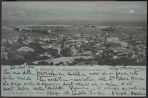 AK MESSINA Panorama der Meerenge mit Kalabrien - Bild 1 von 1