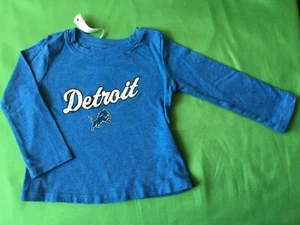 NFL Detroit Lions Blau L/S T-Shirt 12-18 Monate - Bild 1 von 3