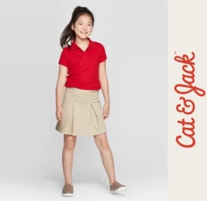 NWT Cat & Jack Beige Twill Skort, Size 14, MSRP $15 - Picture 1 of 7
