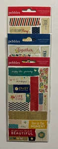 Pebbles Scrapbook Masking Tape Stickers-Fresh Goods, Enjoy The Journey, 4th - Picture 1 of 7