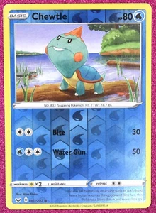 Pokémon TCG Chewtle Schwert & Schild Base Set 060/202 Reverse Holo Common NM - Bild 1 von 2