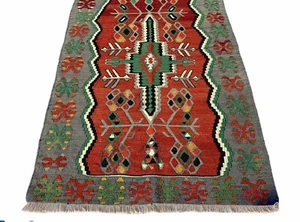 Tappeto kilim vintage 155 x 100 cm, antico tappeto kilim turco - Foto 1 di 10