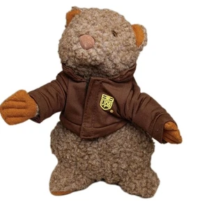 UPS Garantito Terra Gary T. Marmotta Peluche Stati Uniti Servizio Pacchi 9" - Foto 1 di 7