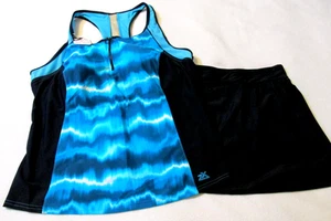 2 pezzi ZeroXposur Tankini top e gonna da bagno con slip attaccati tg 2X nuovo con etichetta - Foto 1 di 10