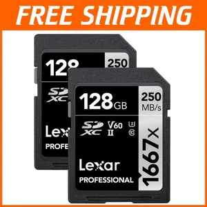 Temperature Proof 128GB UHS-II SD Card Pack - 250MB/s High-Speed Performance - Picture 1 of 9