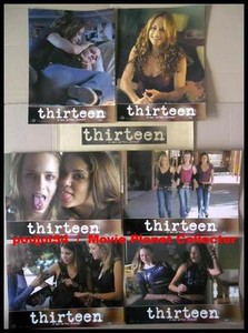 THIRTEEN - Rachel Wood,Hunter,Reed,Hudgens - JEU 6 PHOTOS / 6 FRENCH LOBBY CARDS