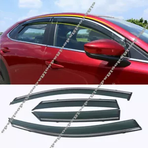 For mazda CX-30 2020-2024 Side Window Wind Visors Sun Rain Guard Vent Deflectors - Bild 1 von 8