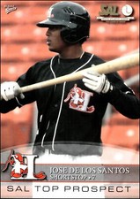 2008 MultiAd South Atlantic #14 Jose De Los Santos Rookie Hickory Crawdads