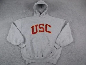 USC Trojans Hoodie Mens XL Gray Russell Athletic Vintage University Football - Picture 1 of 13
