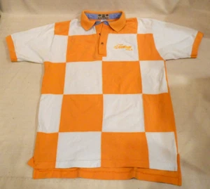 VTG Tennessee Volunteers Vols Checkered Short Sleeve Polo Shirt M - BOA RESORT - Picture 1 of 4