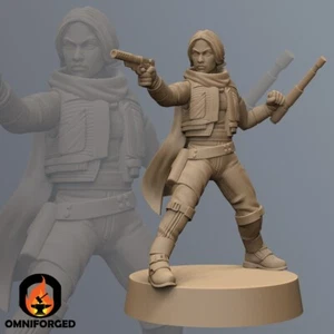 Jyn Erso works with Star Wars Legion Miniature Mini Figure Proxy Rogue One - Picture 1 of 2