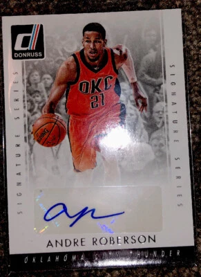 ANDRE ROBERSON SIGNATURE Series Donruss NBA Card SS-AR 2015-16 - Image 1 of 2