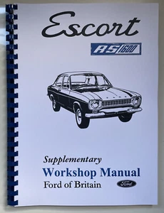 Manual de taller complementario Mk1 Escort RS1600 Inc A3 diagrama de cableado desplegable - Imagen 1 de 4