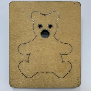 TEDDY BEAR #1B Ellison Educational Die Cut 5" x 6" Wooden School Classroom Craft - Picture 1 of 3