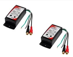 Hi to Low Line Output Converter w/ Gain Control RCA Adapter 2 Pack Deal De-noise - Picture 1 of 6