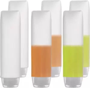 6 Pack Travel Size Plastic Squeeze Bottles for Liquids, 30Ml/1 Fl. Oz TSA Approv - Picture 1 of 12