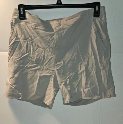 Pantalones Cortos Columbia Caqui Talla 14, Ligeros 34 pulgadas Cintura 6 pulgadas Entrepierna Foto 1 de 4