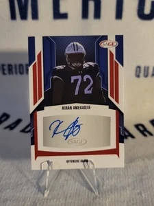 Kiran Amegadjie 2024 SAGE LOW SERIES RED ROOKIE AUTO #A-KA YALE BULLDOGS - Picture 1 of 2