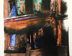 Jean Claude CHASTAING - Pittura A Olio Su Foto - La Facciata Urbana 2 - Foto 1 di 1