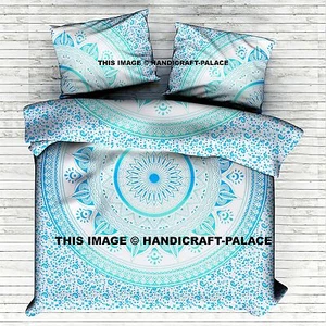 Indian Mandala King Size Bedding Set Bohemian Hippie Bed Sheet Bed Cover Throws - Picture 1 of 2