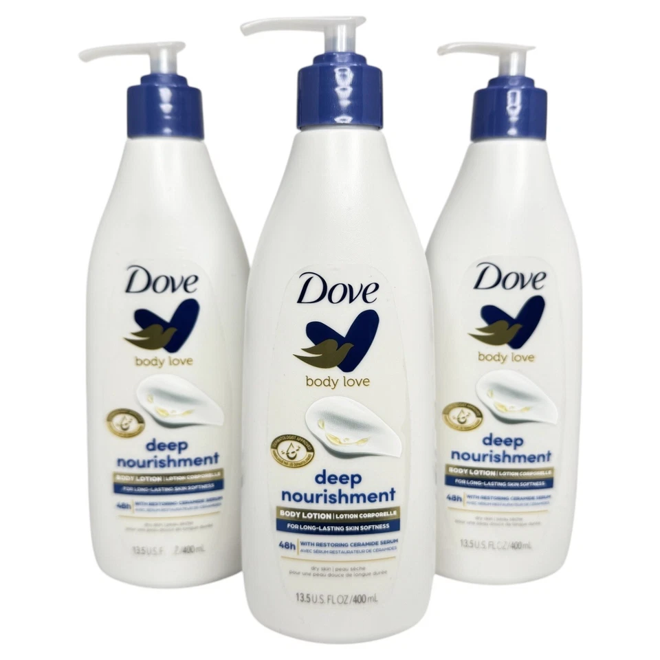(3) Dove Body Love Intense Care Restoring Ceramide Serum Body Lotion 13.5 Oz - Image 1 of 1