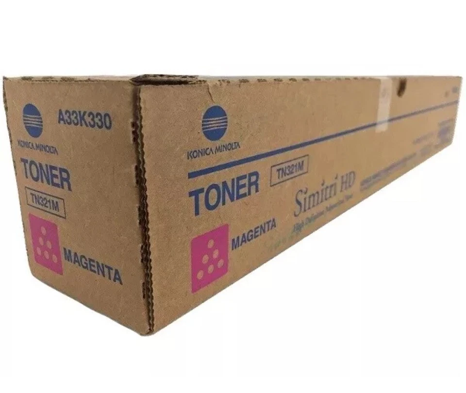 Cartucho de tóner magenta original Konica Minolta TN321M (A33K330) - NUEVO SELLADO Foto 1 de 1