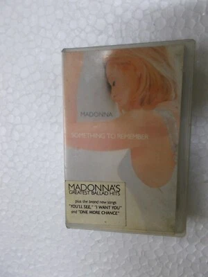 MADONNA SOMETHING TO REMEMBER sticker RARE CASSETTE TAPE INDIA CLAMSHELL 1995 - Image 1 of 4