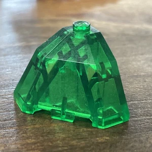 LEGO 2463 Ladrillo Trans-Verde Faceta Modificada 3 x 3 x 2 Policía Espacial II 6897 - Imagen 1 de 4