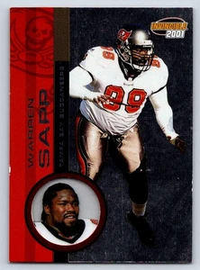 Carta Pacific Invincible 237 Warren Sapp 2001 vendita al dettaglio Tampa Bay Buccaneers - Foto 1 di 2