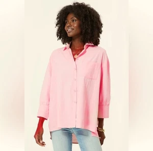 POMANDER PLACE Pink Adair Boyfriend Shirt Oversized Damen Gr. Medium NEU - Bild 1 von 7