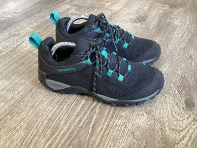 Merrell Mujer Zapatos de Senderismo Yokota 2 E-Mesh Talla 6.5 Negro Aqua Tenis J84582 Foto 1 de 4