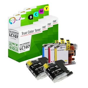 5Pk TCT LC107 LC105 HY For Brother MFC-J4510DW J4610DW J4410DW Compatible Ink - Picture 1 of 6