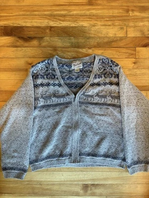Cárdigan tejido Woolrich vintage para mujer, hecho en EE. UU., talla M, algodón/acrílico Foto 1 de 4