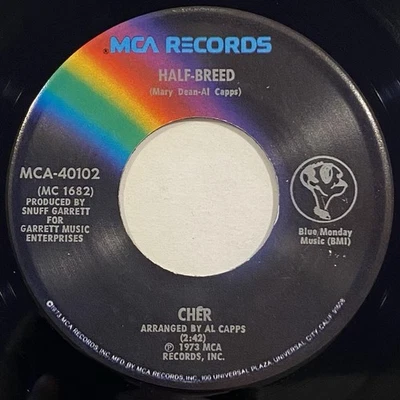 Chér – Half-Breed / Melody – MCA Records - MCA-40102 – 1973 45 RPM 7"Single Foto 1 de 4