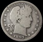 1897 O Silver Barber Quarter 25C Coin