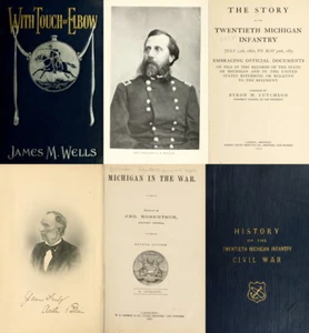 Michigan im Bürgerkrieg Geschichte Genealogie Aufzeichnungen - 46 alte seltene Bücher auf DVD - Bild 1 von 12