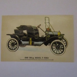 1910 20hp MODEL T FORD Three Seater Sport Postcard Post Card Postally Unused - Picture 1 of 2