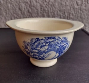 Pequeño cuenco vintage universal Cambridge Camwood marfil, azul transferware melocotón? - Imagen 1 de 9