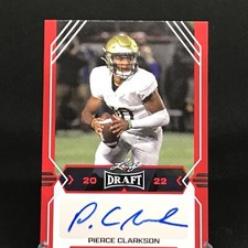 2022 Leaf Draft - Autographs Red #BA-PC1 Pierce Clarkson