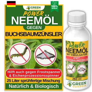 Neemöl gegen Buchsbaumzünsler, Neemöl mit Emulgator,250 ml für 25 L Mischung,BIO - Bild 1 von 11