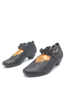 Think! Aida Zapatos Con Tacón De Cuero Negro Para Mujeres T.37 US.6 UK.4 - Imagen 1 de 5