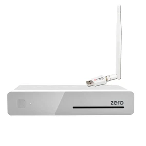 VU+ Plus Zero E2 Linux HD 1xDVB-S2 Sat-Receiver Weiß + 300Mbit Wlan Stick - Bild 1 von 5